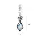 Collar Colgante Piedra de Luna Vintage a