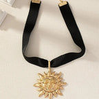 Collar Colgante Sol Vintage