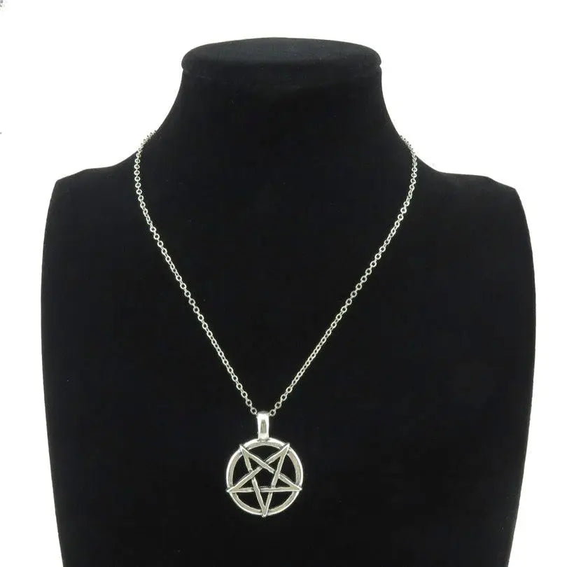 Collar Colgante Brujería Wicca Pentáculo 