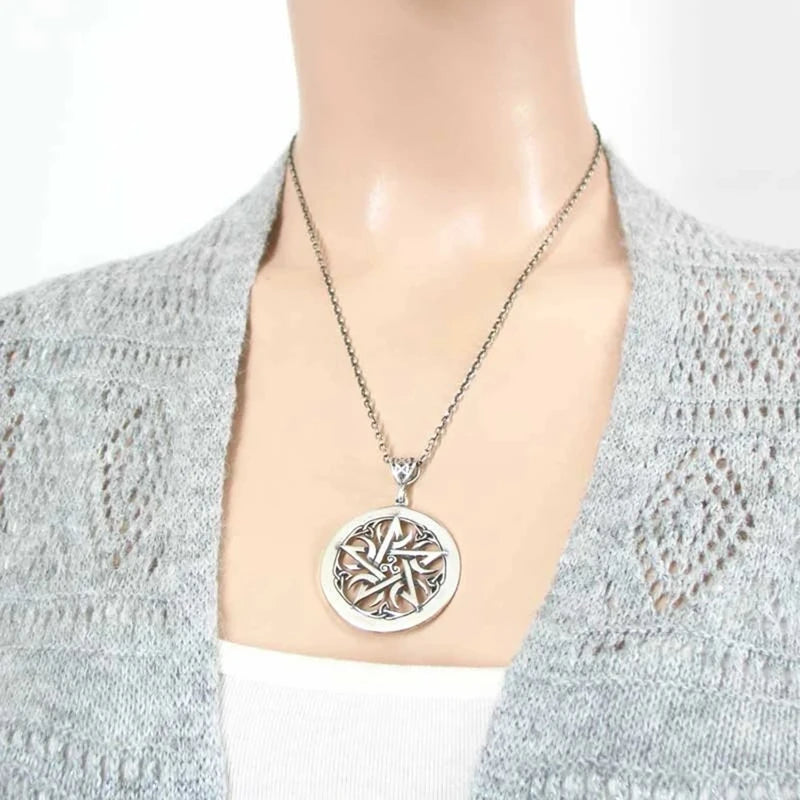 Collar Colgante Hechicería Wicca Pentáculo Mujer