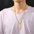 Collar Colgante Estilo Egipcio Cruz Ankh oro