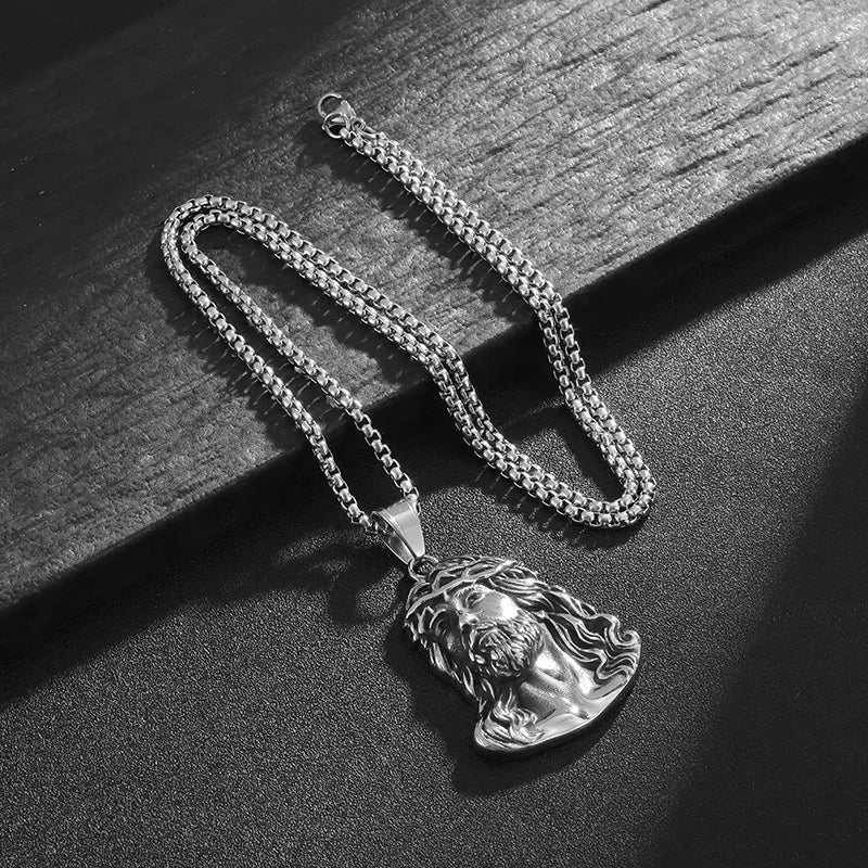 Collar Colgante Cabeza de Jesucristo 