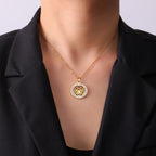 Collar Colgante Zen Mujer Flor de Loto oro