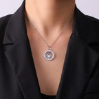 Collar Colgante Zen Mujer Flor de Loto plata