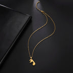 Collares para Parejas Colgante Nota Musical oro