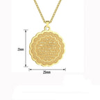 Collar para mujer con colgante Ayatul Kursi árabe 