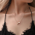 Collar para mujer con colgante de inicial y corazón z
