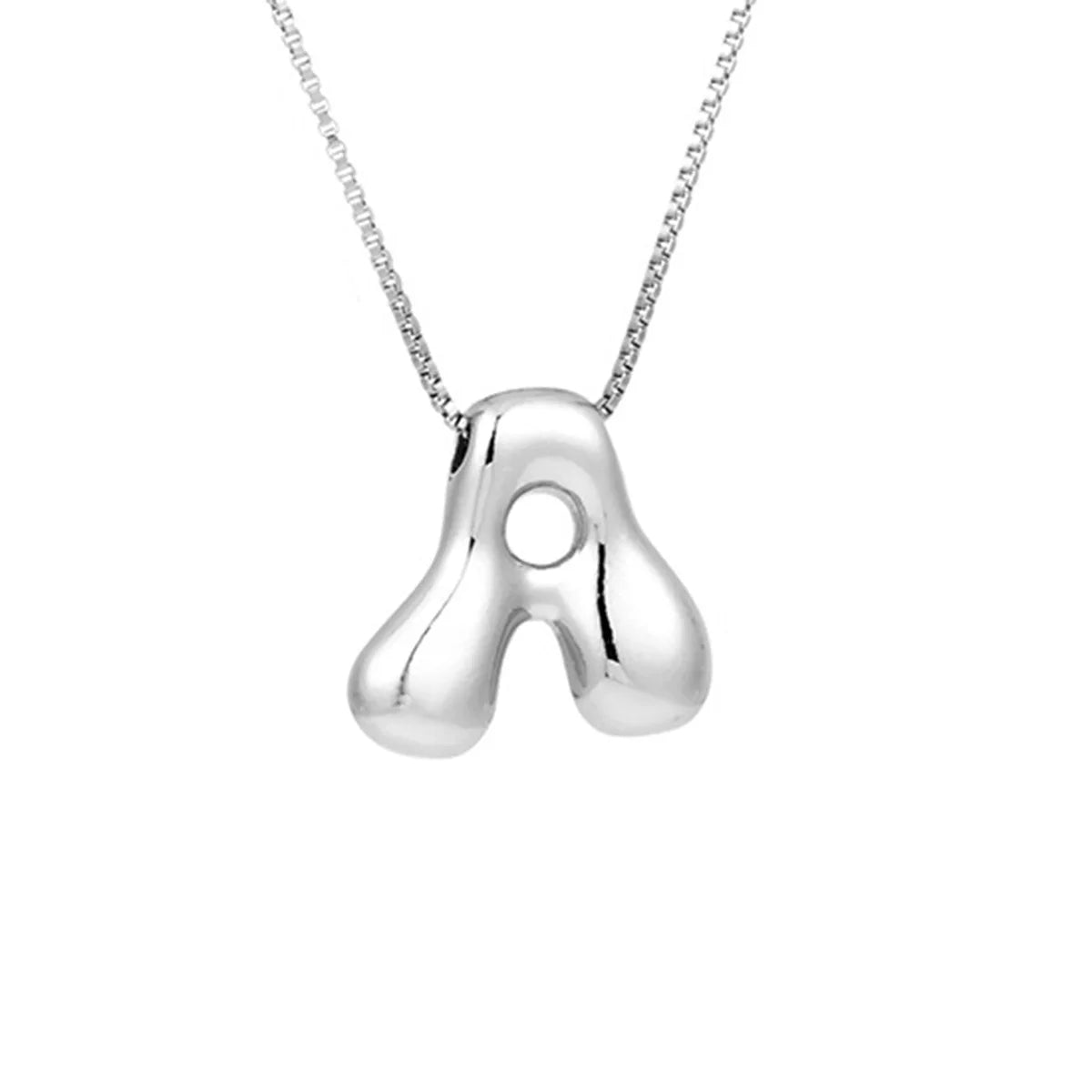 Collar para mujer con colgante de inicial - letra 