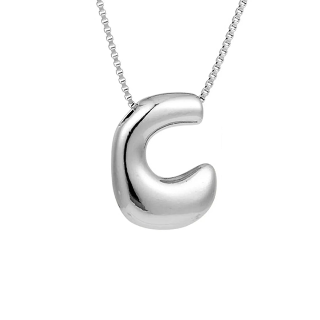 Collar para mujer con colgante de inicial - letra 