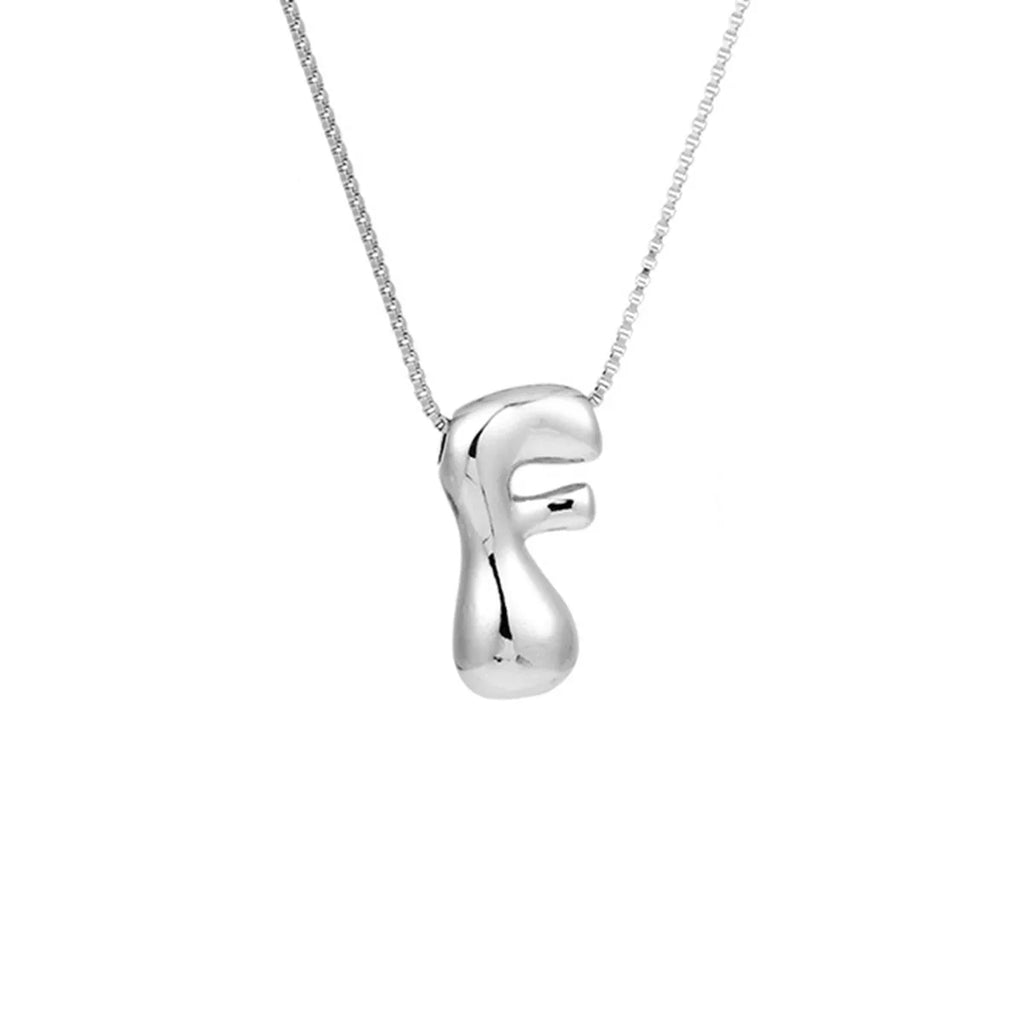 Collar para mujer con colgante de inicial - letra 
