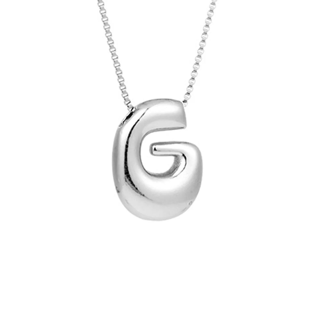 Collar para mujer con colgante de inicial - letra 