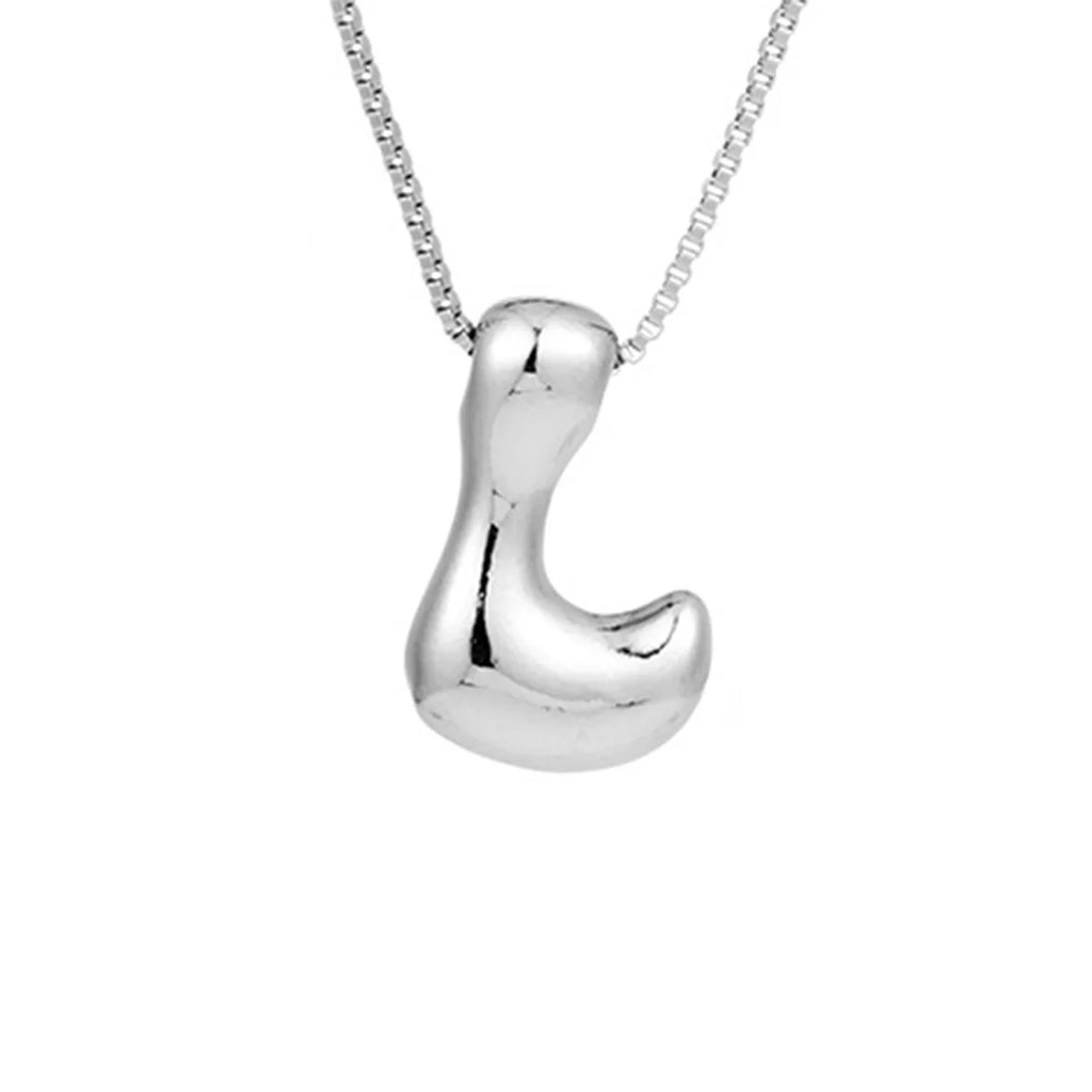 Collar para mujer con colgante de inicial - letra 