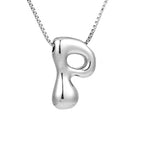 Collar para mujer con colgante de inicial - letra 