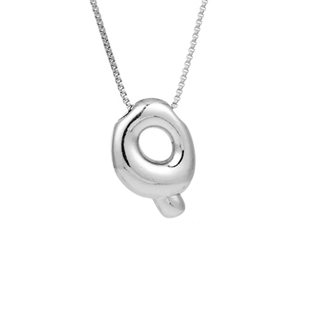 Collar para mujer con colgante de inicial - letra 