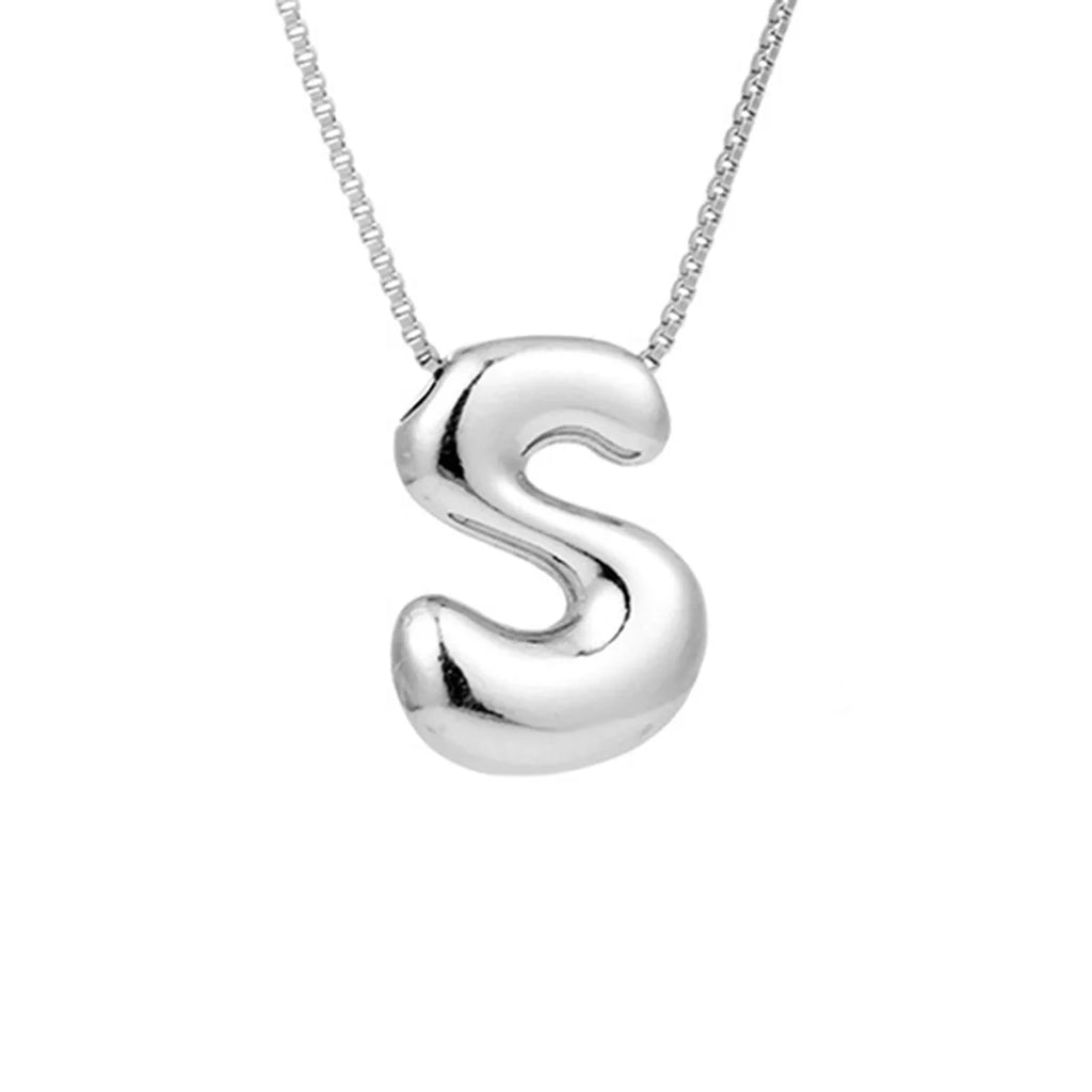 Collar para mujer con colgante de inicial - letra 