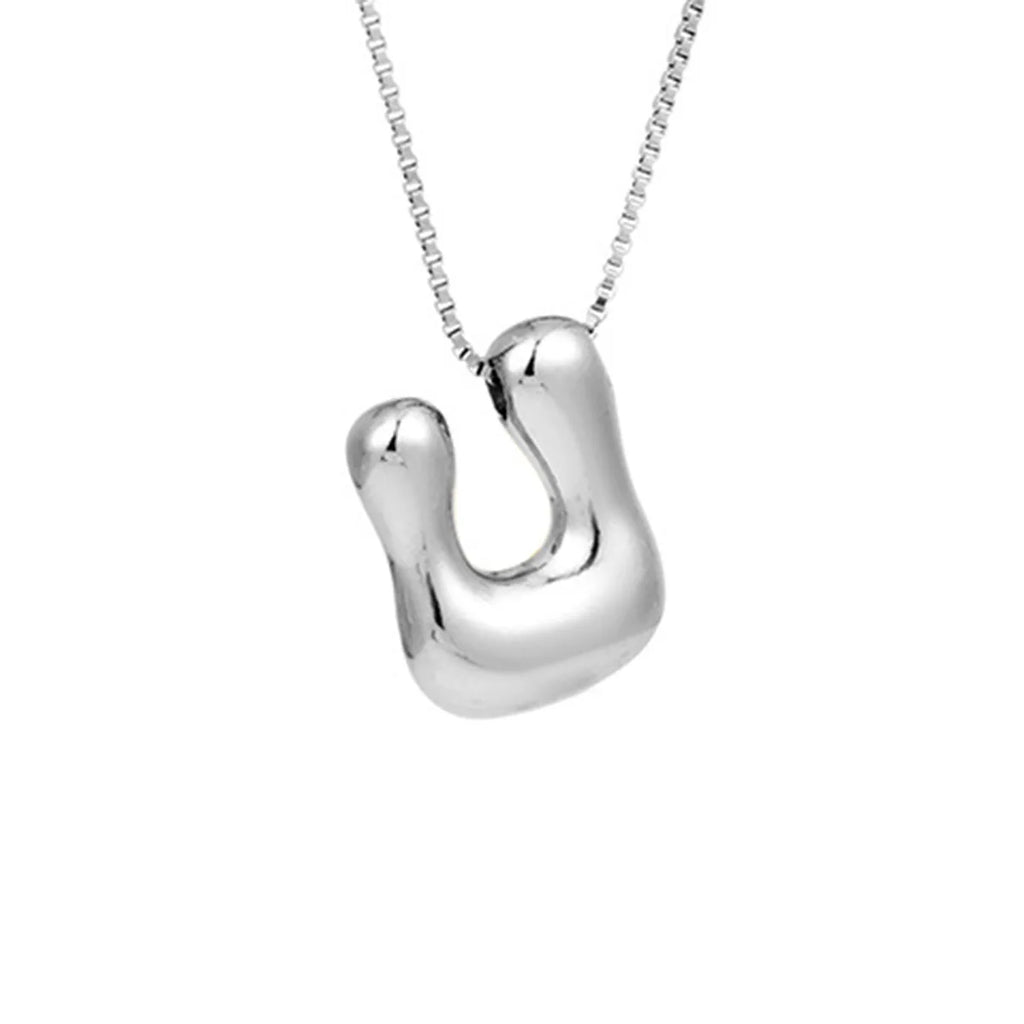 Collar para mujer con colgante de inicial - letra 