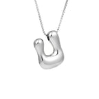 Collar para mujer con colgante de inicial - letra 