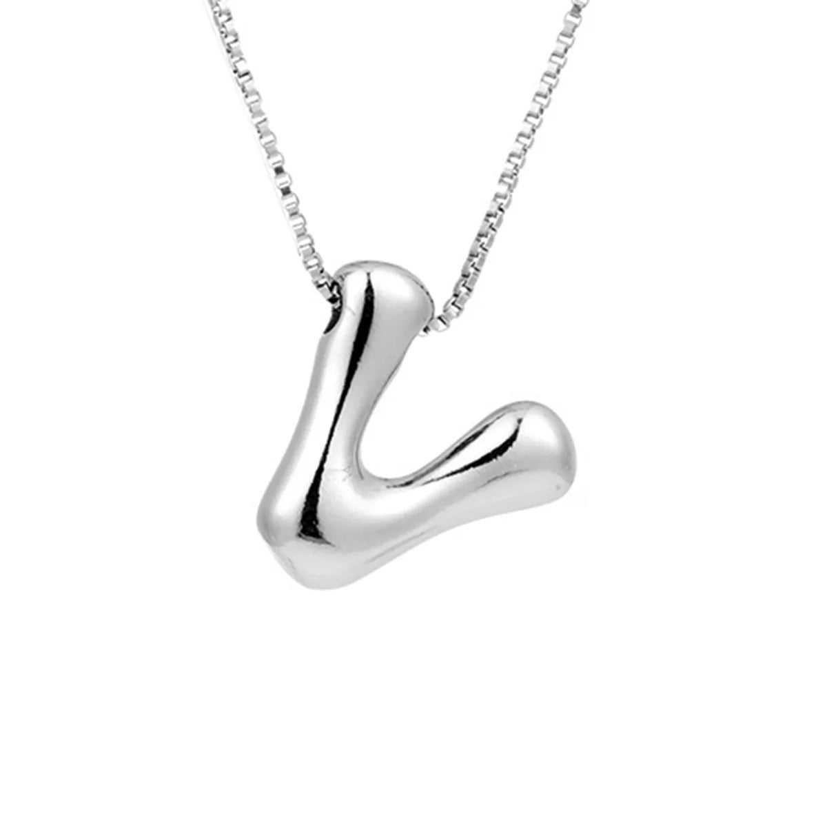 Collar para mujer con colgante de inicial - letra 