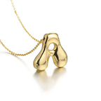 Collar para mujer con colgante de inicial - letra 