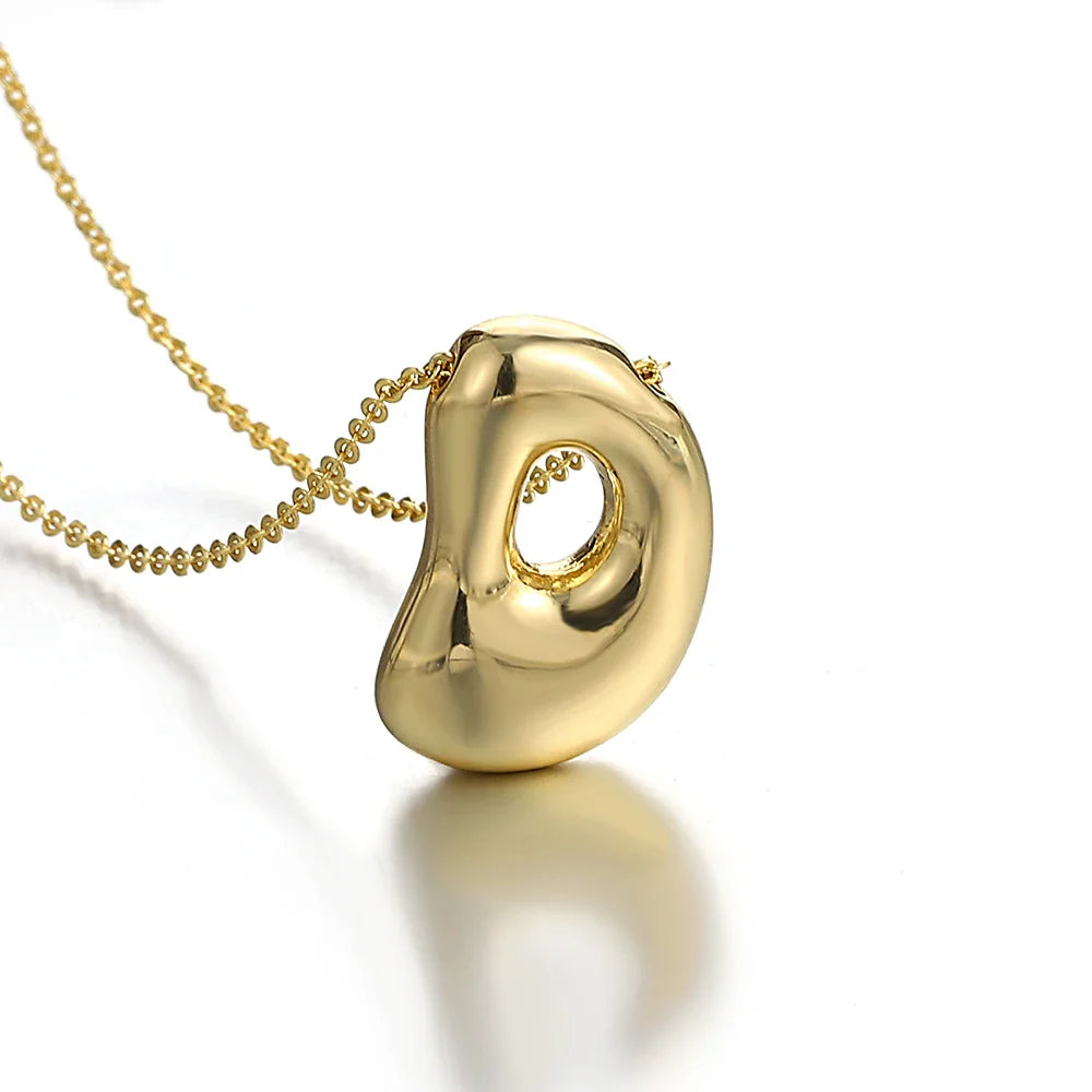 Collar para mujer con colgante de inicial - letra 