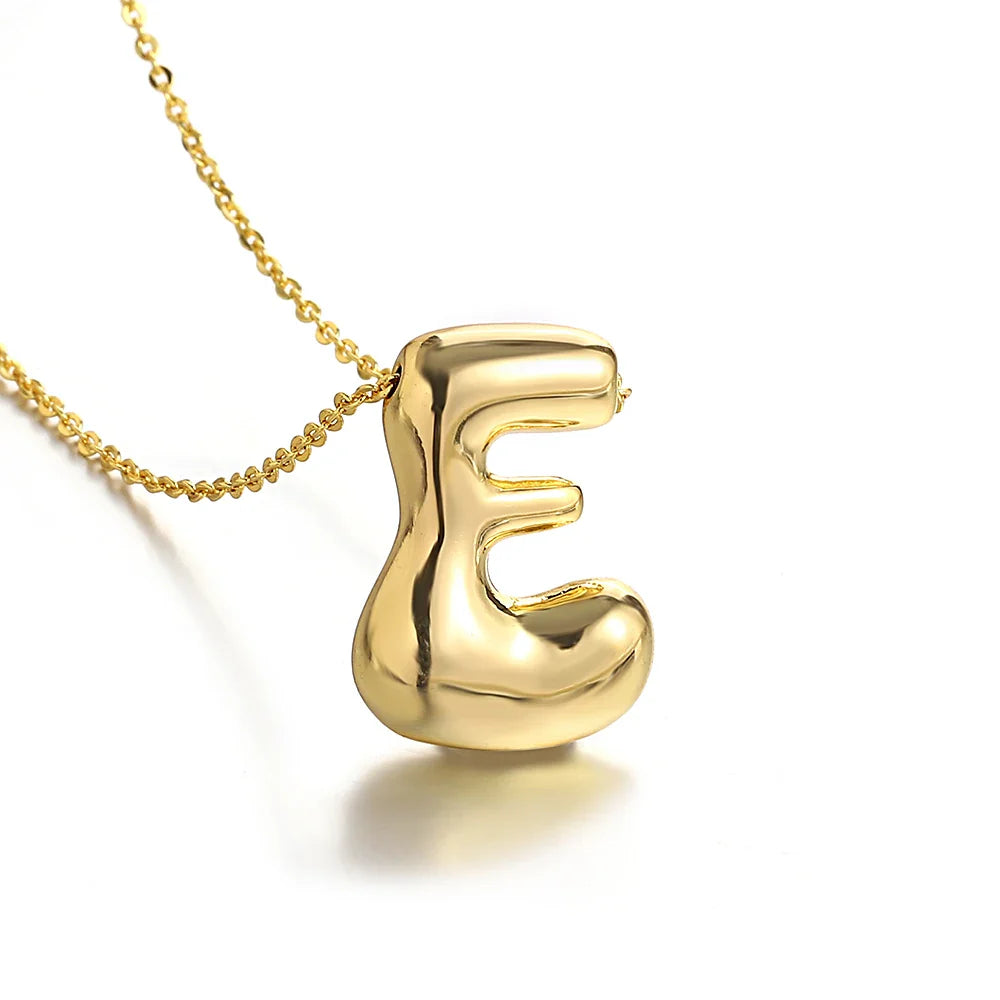 Collar para mujer con colgante de inicial - letra 