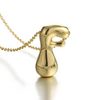 Collar para mujer con colgante de inicial - letra 