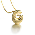 Collar para mujer con colgante de inicial - letra 