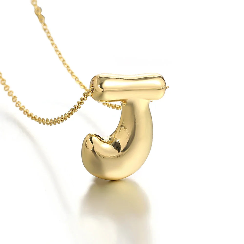 Collar para mujer con colgante de inicial - letra 