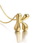 Collar para mujer con colgante de inicial - letra 