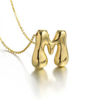 Collar para mujer con colgante de inicial - letra 