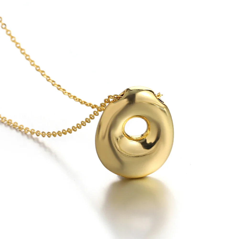 Collar para mujer con colgante de inicial - letra 