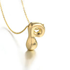 Collar para mujer con colgante de inicial - letra 