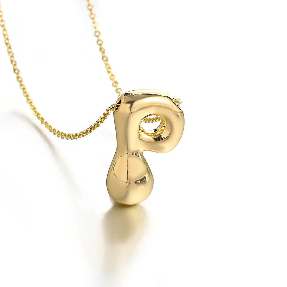 Collar para mujer con colgante de inicial - letra 
