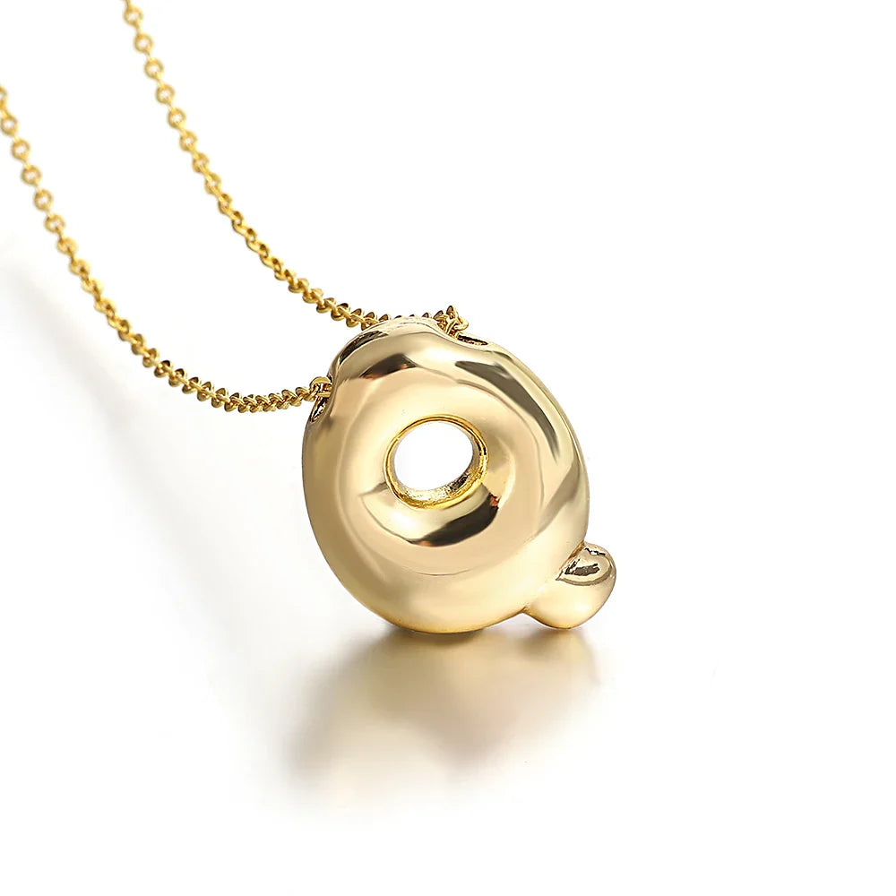 Collar para mujer con colgante de inicial - letra 