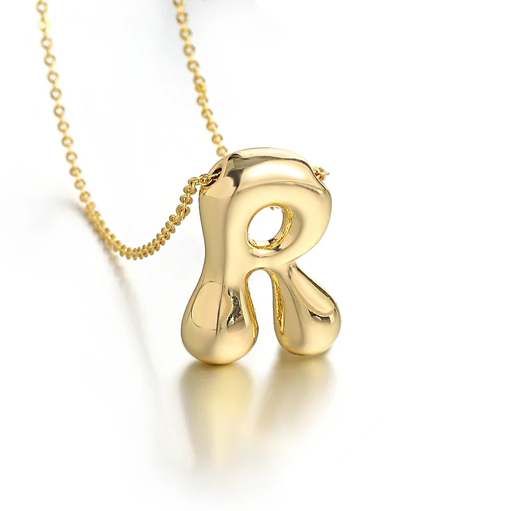 Collar para mujer con colgante de inicial - letra 