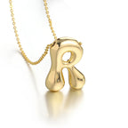 Collar para mujer con colgante de inicial - letra 