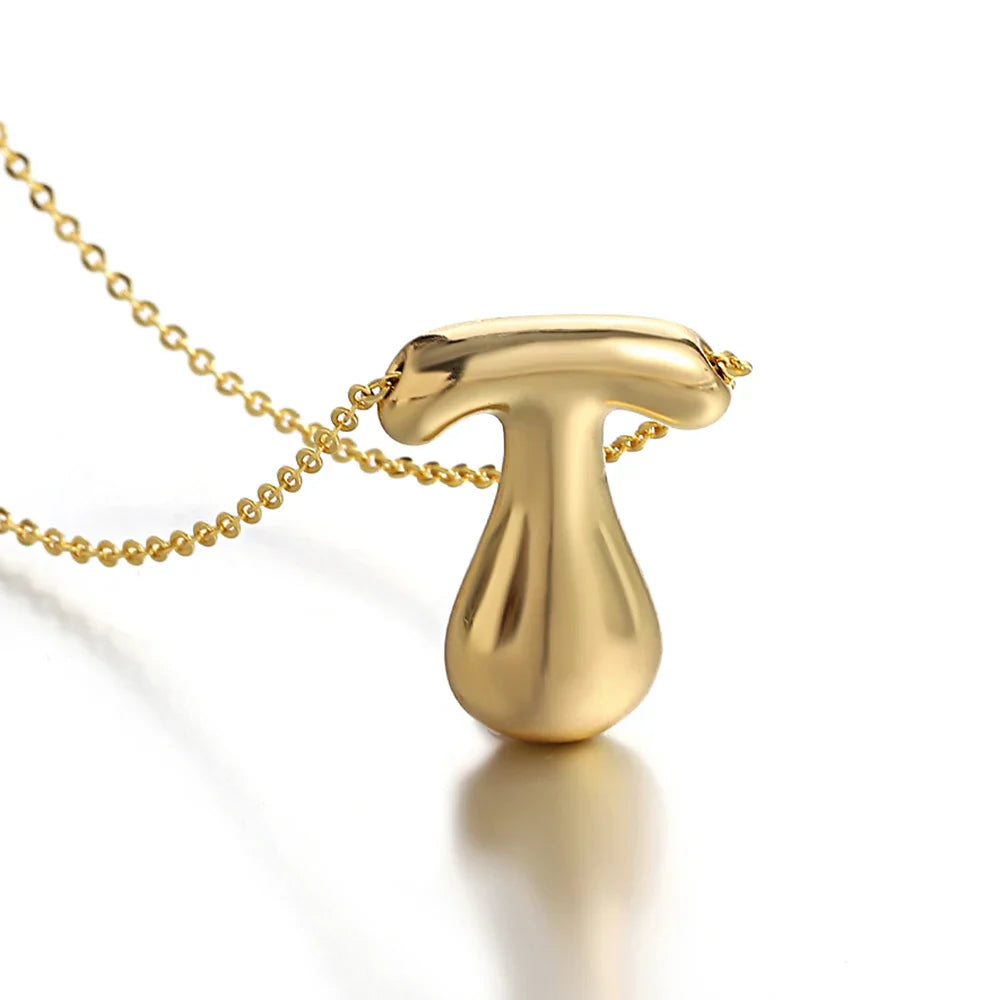 Collar para mujer con colgante de inicial - letra 