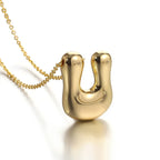 Collar para mujer con colgante de inicial - letra 