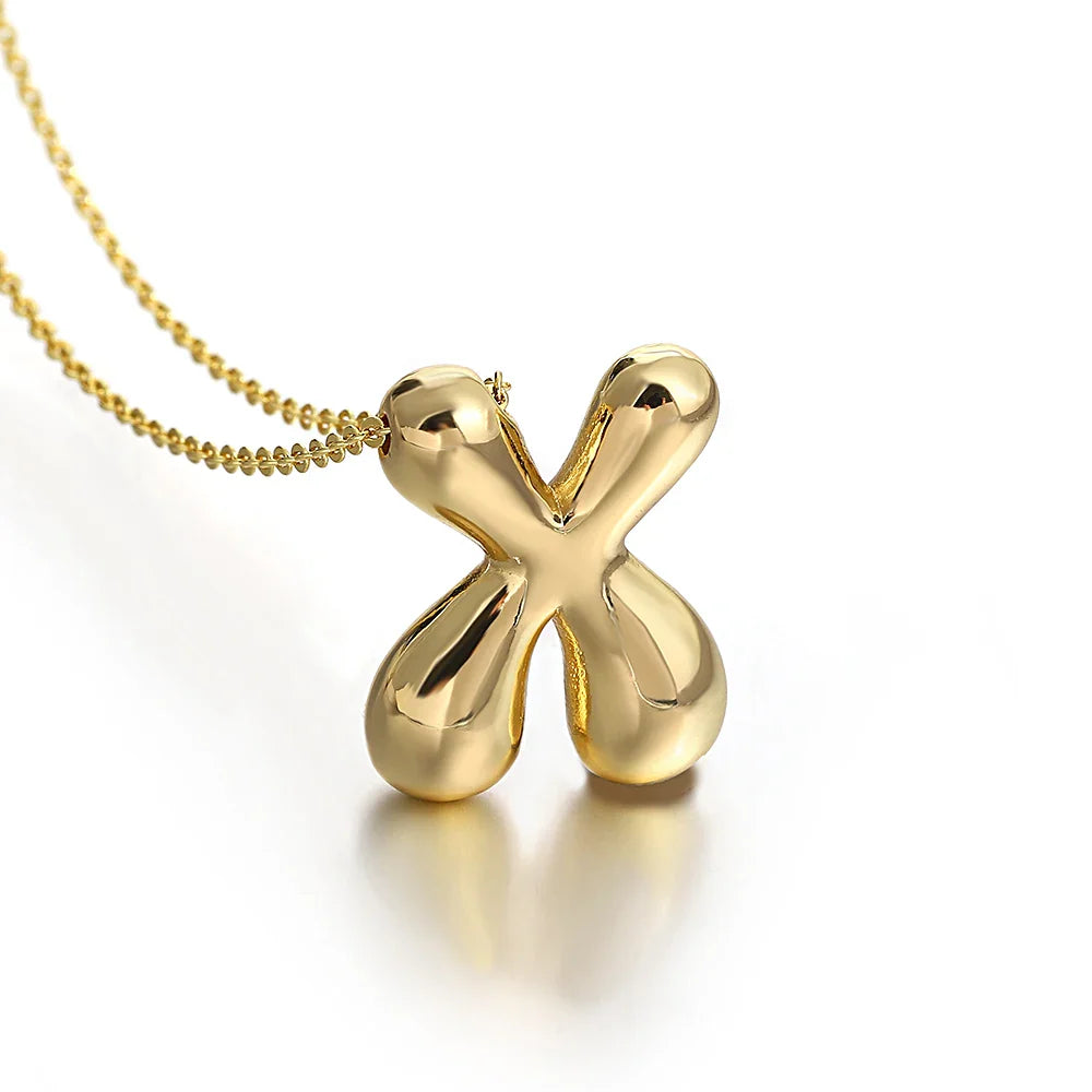 Collar para mujer con colgante de inicial - letra 