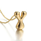 Collar para mujer con colgante de inicial - letra 