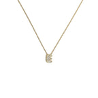 Collar gargantilla para mujer con colgante minimalista inicial e