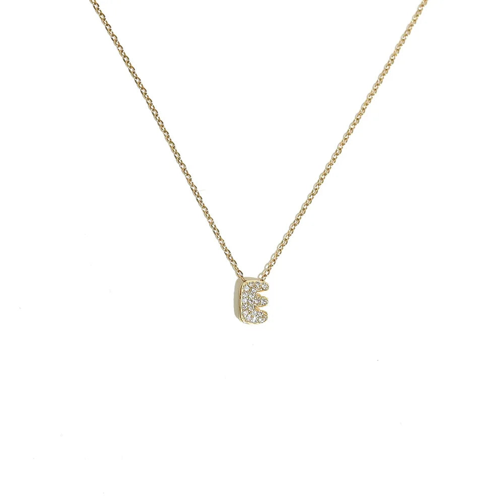 Collar gargantilla para mujer con colgante minimalista inicial e