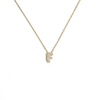 Collar gargantilla para mujer con colgante minimalista inicial f