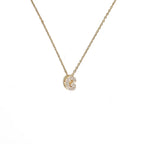 Collar gargantilla para mujer con colgante minimalista inicial g