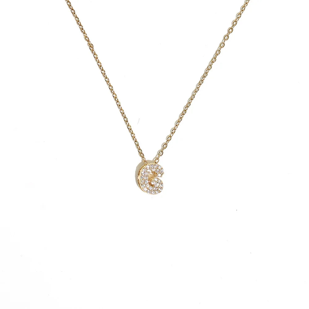 Collar gargantilla para mujer con colgante minimalista inicial g