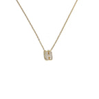 Collar gargantilla para mujer con colgante minimalista inicial h