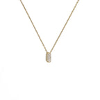 Collar gargantilla para mujer con colgante minimalista inicial i