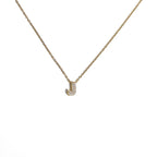 Collar gargantilla para mujer con colgante minimalista inicial j