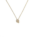 Collar gargantilla para mujer con colgante minimalista inicial q