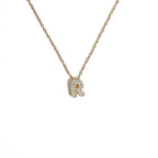 Collar gargantilla para mujer con colgante minimalista inicial r